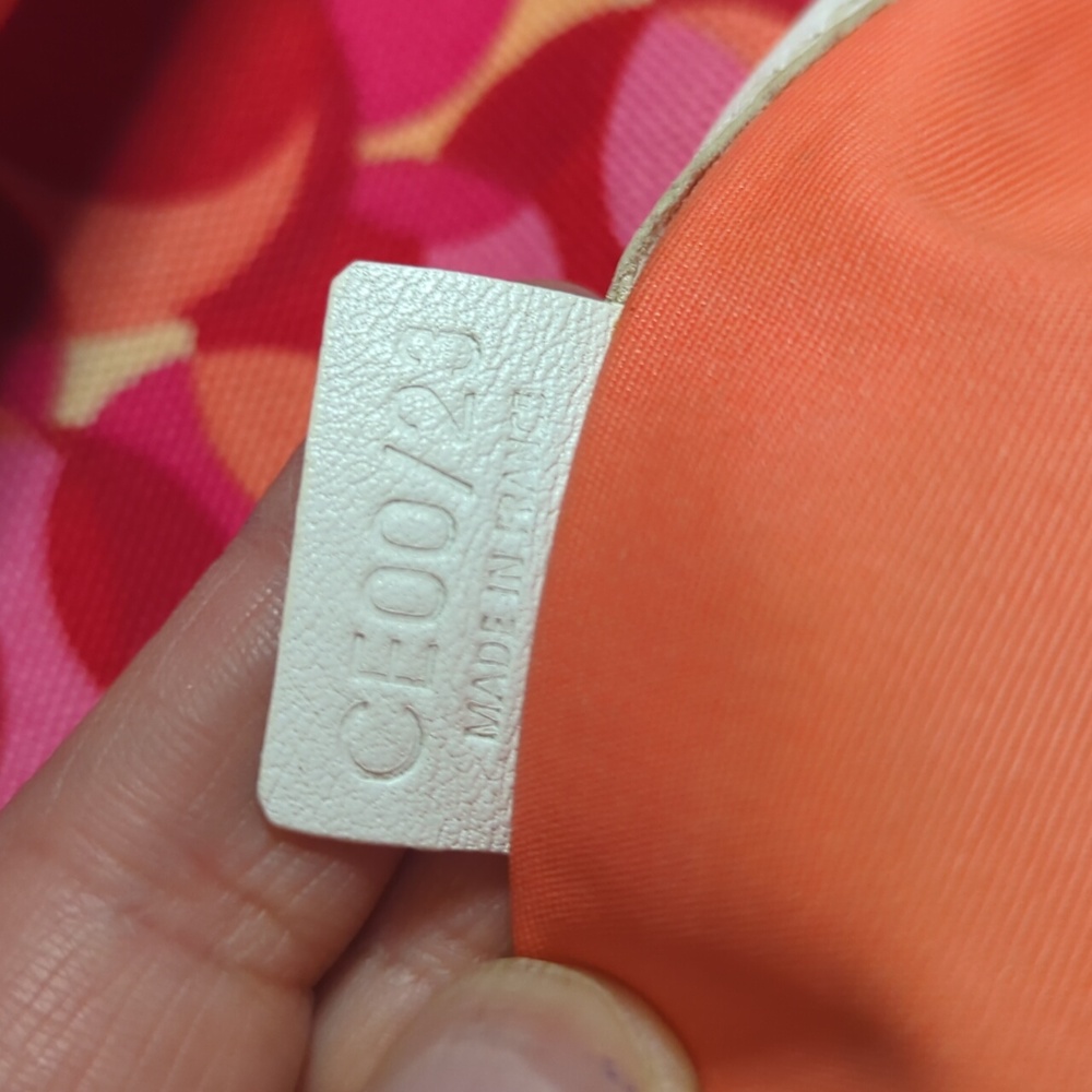 Celine Pink and Red Patterned Shoulder Bag Almost In New Condition - Picture 4 of 7